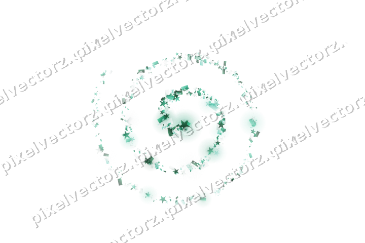 Nahtlose Glitzerspirale auf transparentem Grund