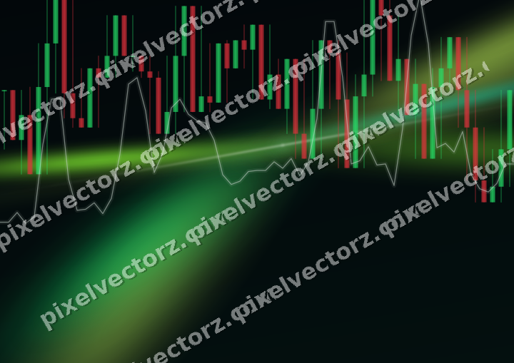 Leuchtender Neon Diagramm Hintergrund in Grün und Limette
