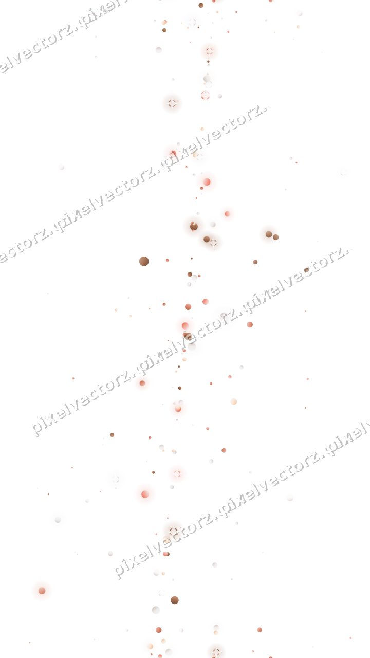 Nahtloses Glitzerband aus Punkten in Orange auf transparentem Grund