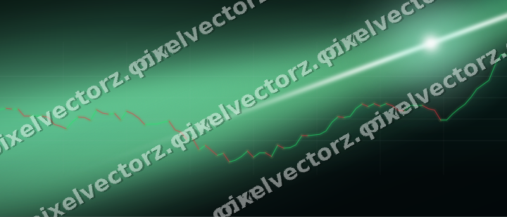 Leuchtender Neon Diagramm Hintergrund in Grün und Petrol