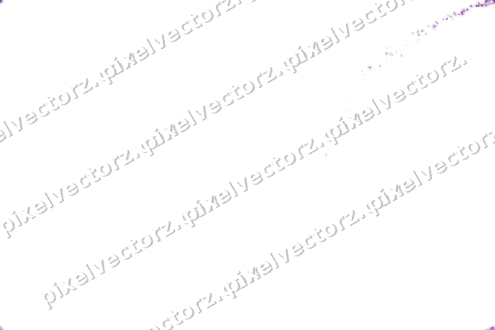 Nahtloser Sternenschweif in Violett auf transparentem Grund
