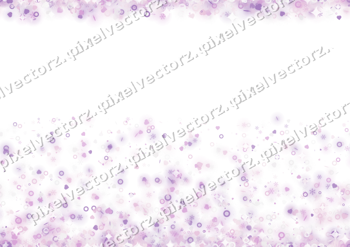 Nahtloser Randglitzer in Magenta und Violett auf transparentem Grund