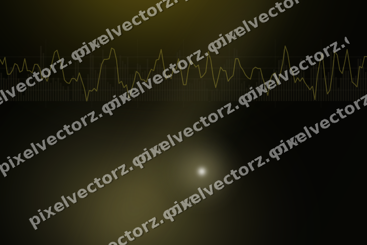 Leuchtender Neon Diagramm Hintergrund in Bernstein und Gelb