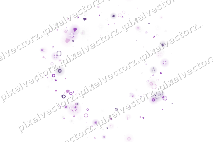 Nahtloser Glitzerkranz aus Herzen und Ringen auf transparentem Grund