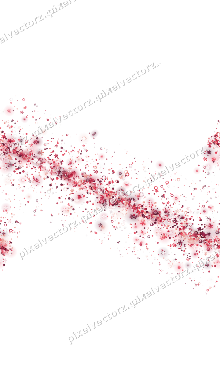 Nahtloses Glitzerband in Rosa und Rot auf transparentem Grund
