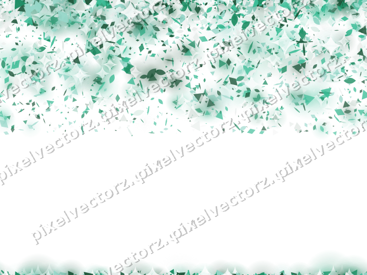 Nahtloser Glitzerregen aus Tropfen und Rauten auf transparentem Grund