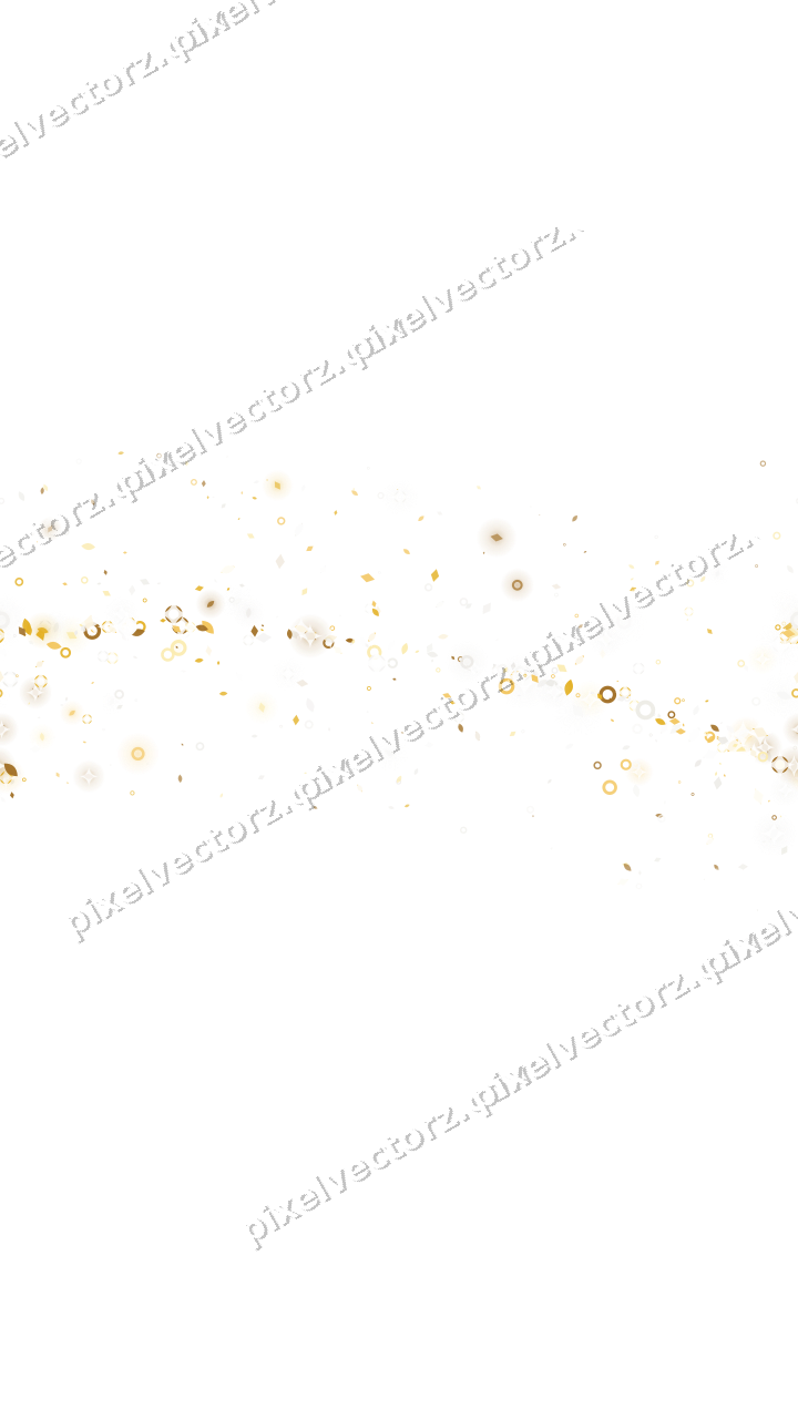 Nahtloser Glitzerbogen aus Tropfen und Ringen auf transparentem Grund