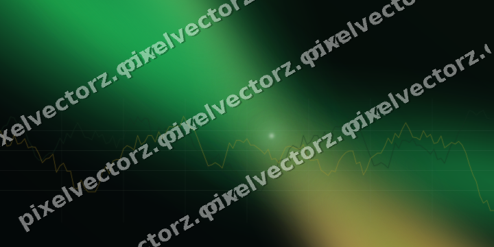 Leuchtender Neon Diagramm Hintergrund in Grün und Bernstein