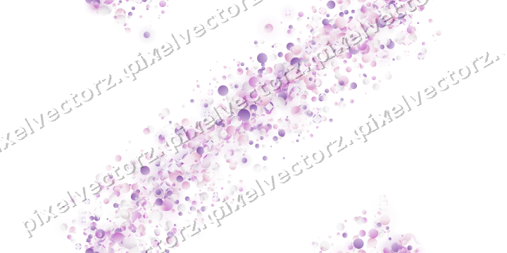 Nahtloser Glitzerbogen aus Punkten in Magenta auf transparentem Grund