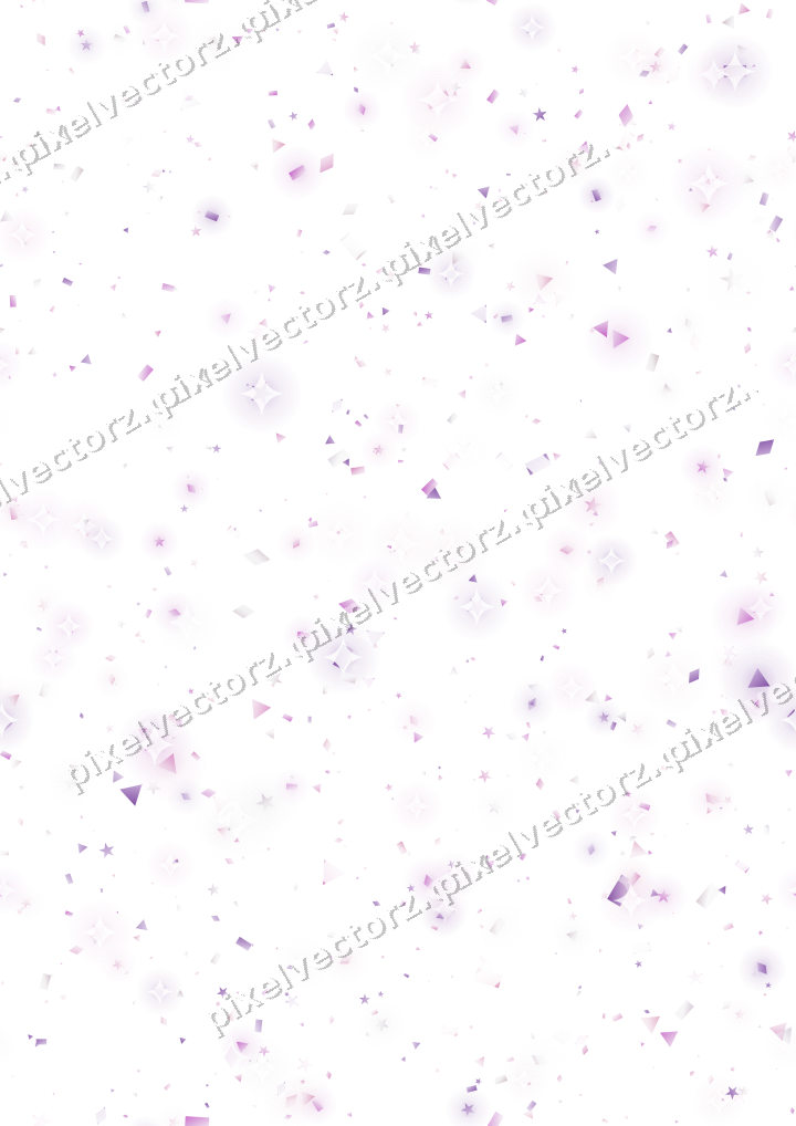 Nahtlose Glitzerstreuung in Magenta auf transparentem Grund