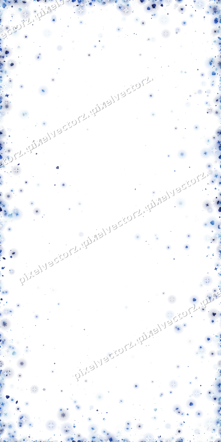 Nahtlose Glitzervignette in Blau und Türkis auf transparentem Grund