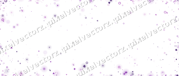 Nahtlose Glitzervignette in Violett auf transparentem Grund