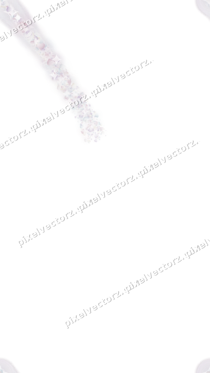 Nahtloser Sternenschweif aus Herzen auf transparentem Grund