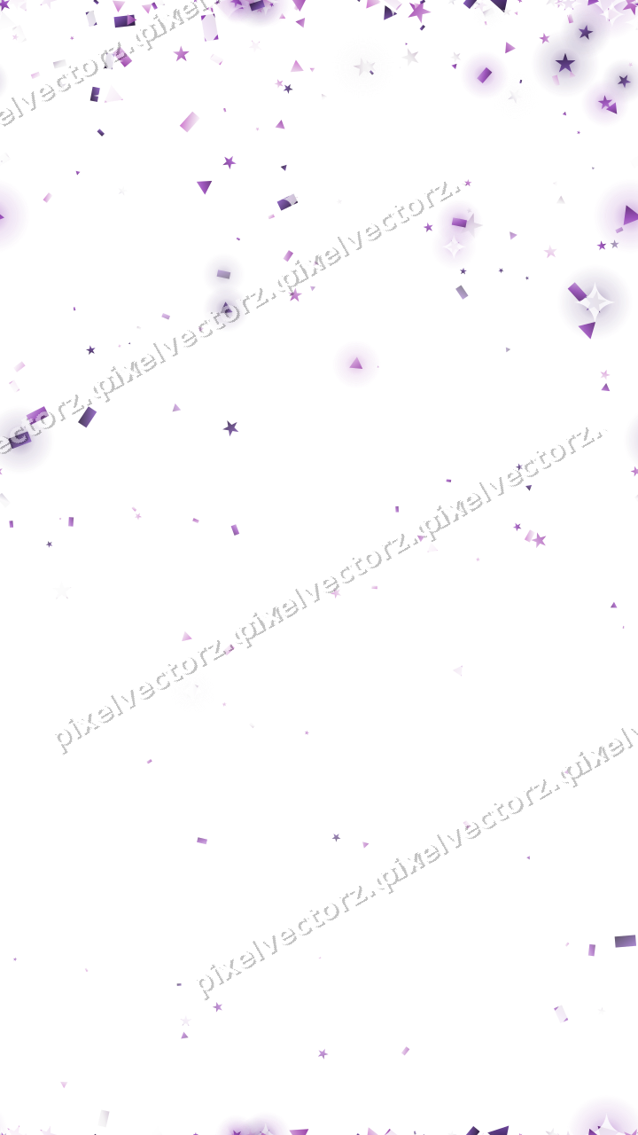 Nahtloser Glitzerregen in Violett auf transparentem Grund