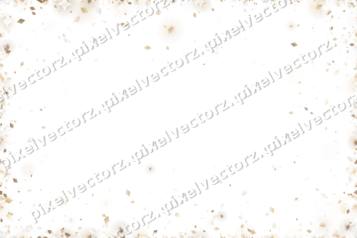 Nahtlose Glitzervignette aus Rauten auf transparentem Grund
