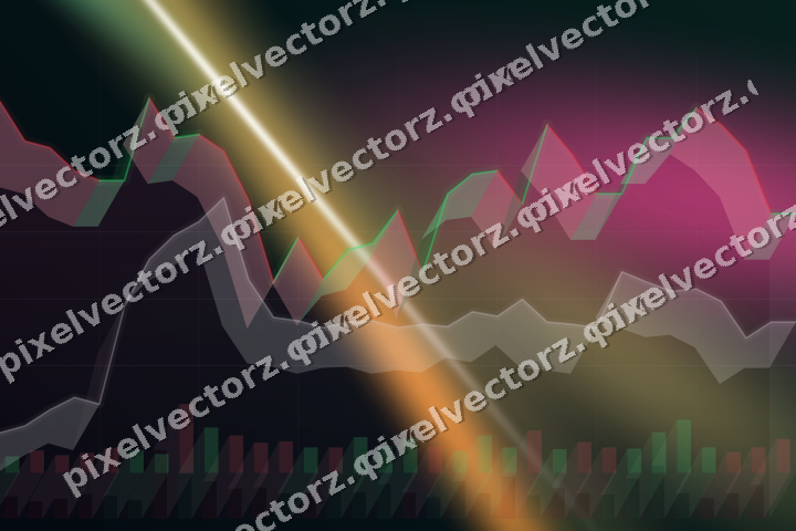 Leuchtender Neon Diagramm Hintergrund in Rosa und Orange