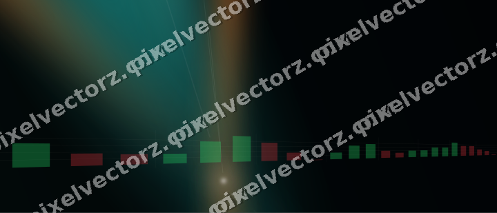 Leuchtender Neon Diagramm Hintergrund in Orange und Petrol