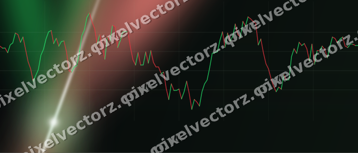 Leuchtender Neon Diagramm Hintergrund in Grün und Rot