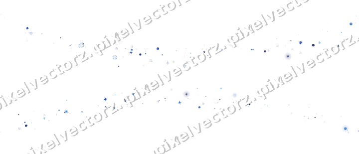 Nahtlose Glitzergirlande in Blau und Türkis auf transparentem Grund