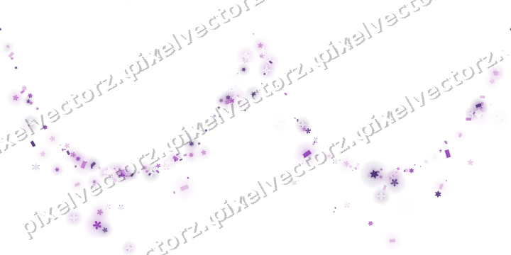 Nahtlose Glitzergirlande in Violett auf transparentem Grund