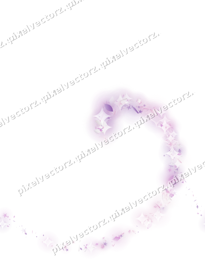 Nahtlose Glitzerspirale in Magenta und Violett auf transparentem Grund