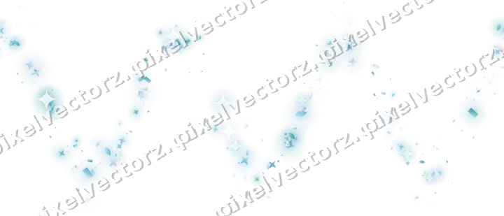 Nahtlose Glitzerwelle aus Sternen und Funken auf transparentem Grund