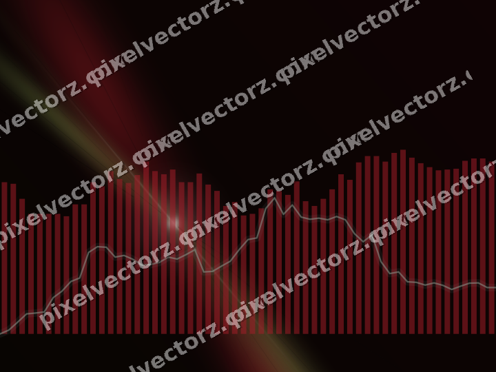 Leuchtender Neon Diagramm Hintergrund in Rot und Grün