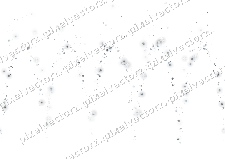 Nahtlose Glitzergirlande aus Sternen auf transparentem Grund