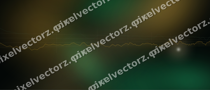 Leuchtender Neon Diagramm Hintergrund in Bernstein und Grün