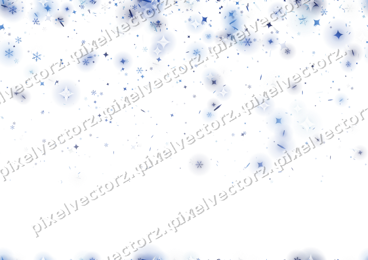 Nahtloser Glitzerregen in Blau und Türkis auf transparentem Grund