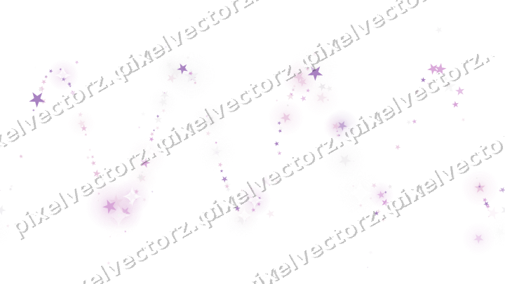 Nahtlose Glitzerwelle aus Sternen in Magenta auf transparentem Grund