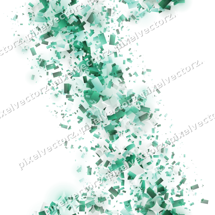Nahtloses Glitzerband aus Konfetti auf transparentem Grund