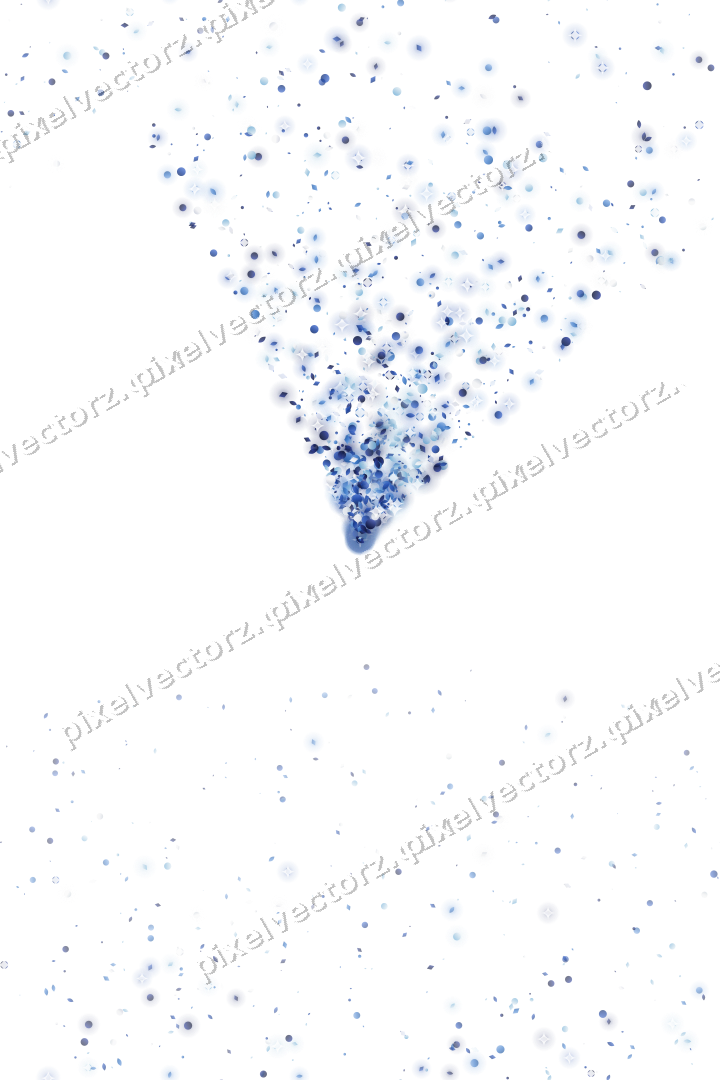 Nahtloser Glitzerfächer in Blau und Türkis auf transparentem Grund