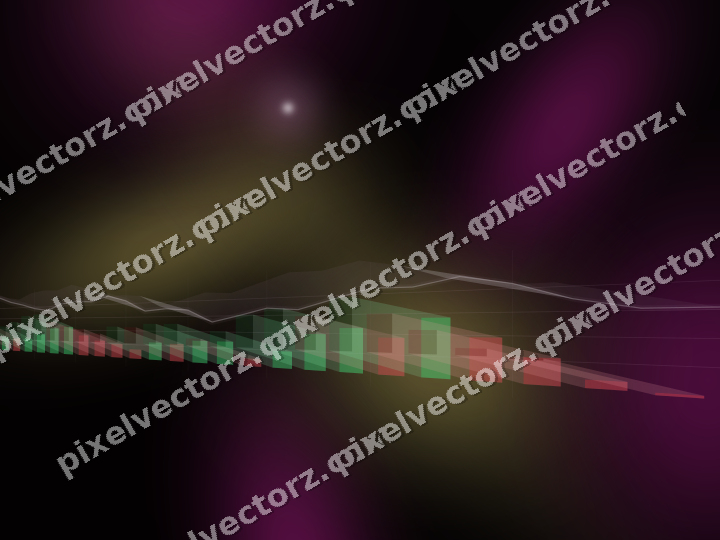 Leuchtender Neon Diagramm Hintergrund in Magenta und Limette