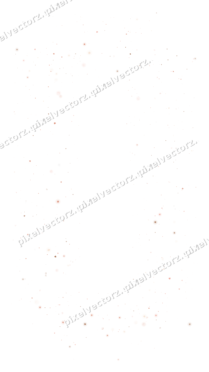 Nahtloser Glitzerrahmen aus Herzen in Orange auf transparentem Grund