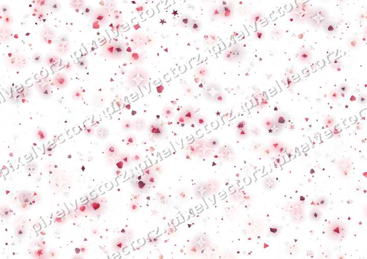 Nahtlose Glitzerstreuung in Rosa und Rot auf transparentem Grund
