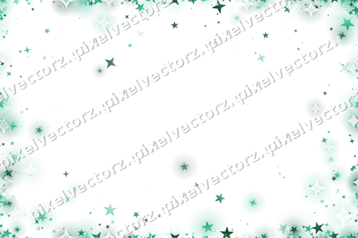 Nahtlose Glitzervignette aus Sternen auf transparentem Grund