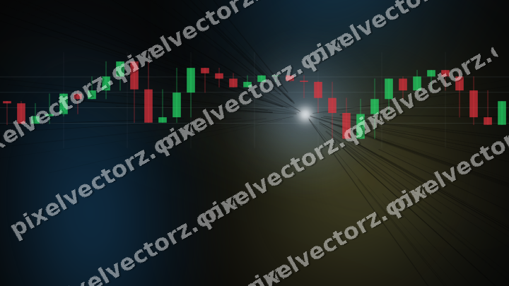 Leuchtender Neon Diagramm Hintergrund in Blau und Gelb