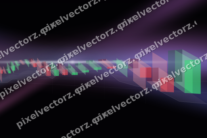 Leuchtender Neon Diagramm Hintergrund in Violett und Blau