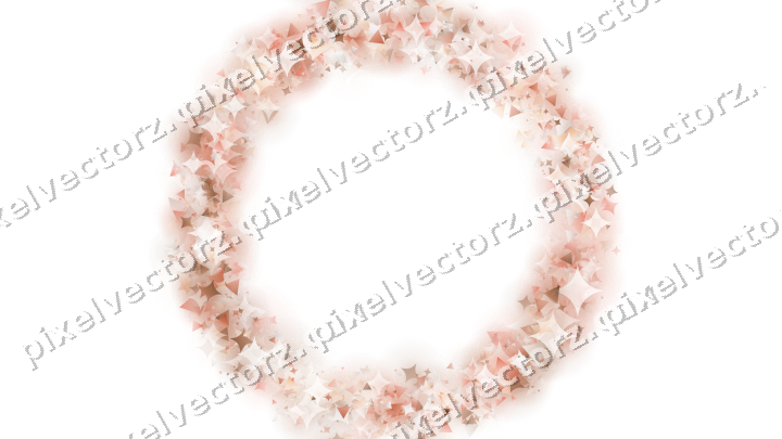 Nahtloser Glitzerkranz in Orange und Rot auf transparentem Grund