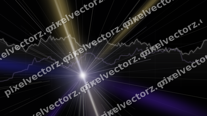 Leuchtender Neon Diagramm Hintergrund in Blau und Violett