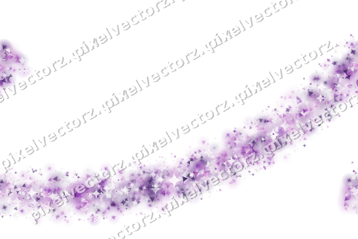 Nahtloser Glitzerbogen in Violett auf transparentem Grund