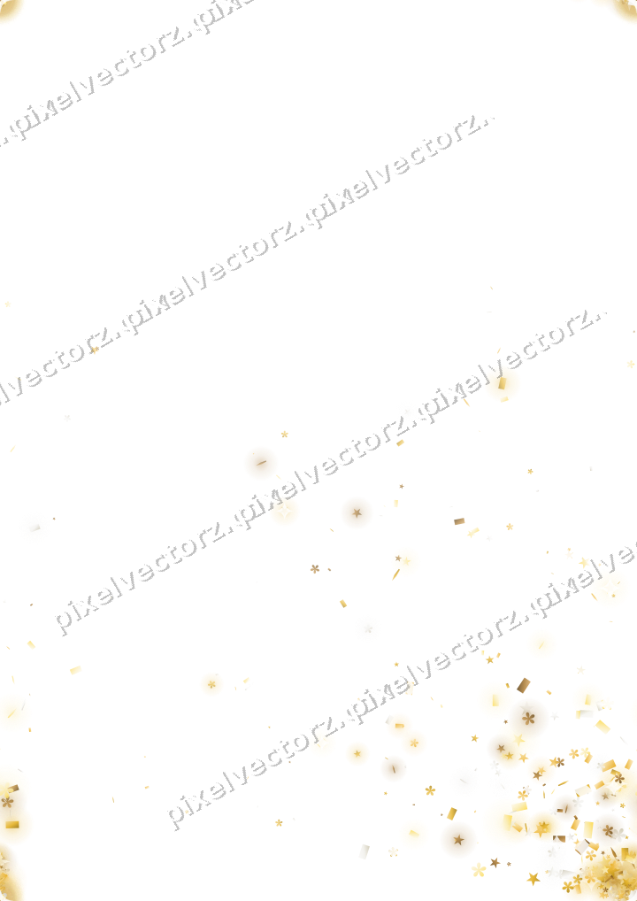 Nahtloser Glitzerfächer aus Sternen und Blüten auf transparentem Grund