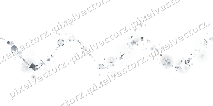 Nahtlose Glitzerwelle aus Blüten und Punkten auf transparentem Grund