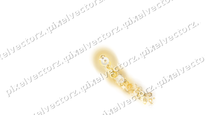 Nahtloser Sternenschweif aus Ringen auf transparentem Grund
