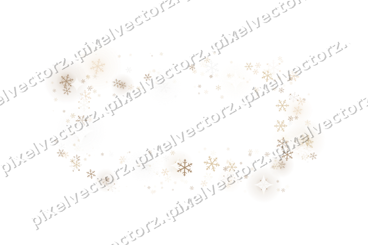 Nahtloser Glitzerrahmen aus Schneeflocken auf transparentem Grund