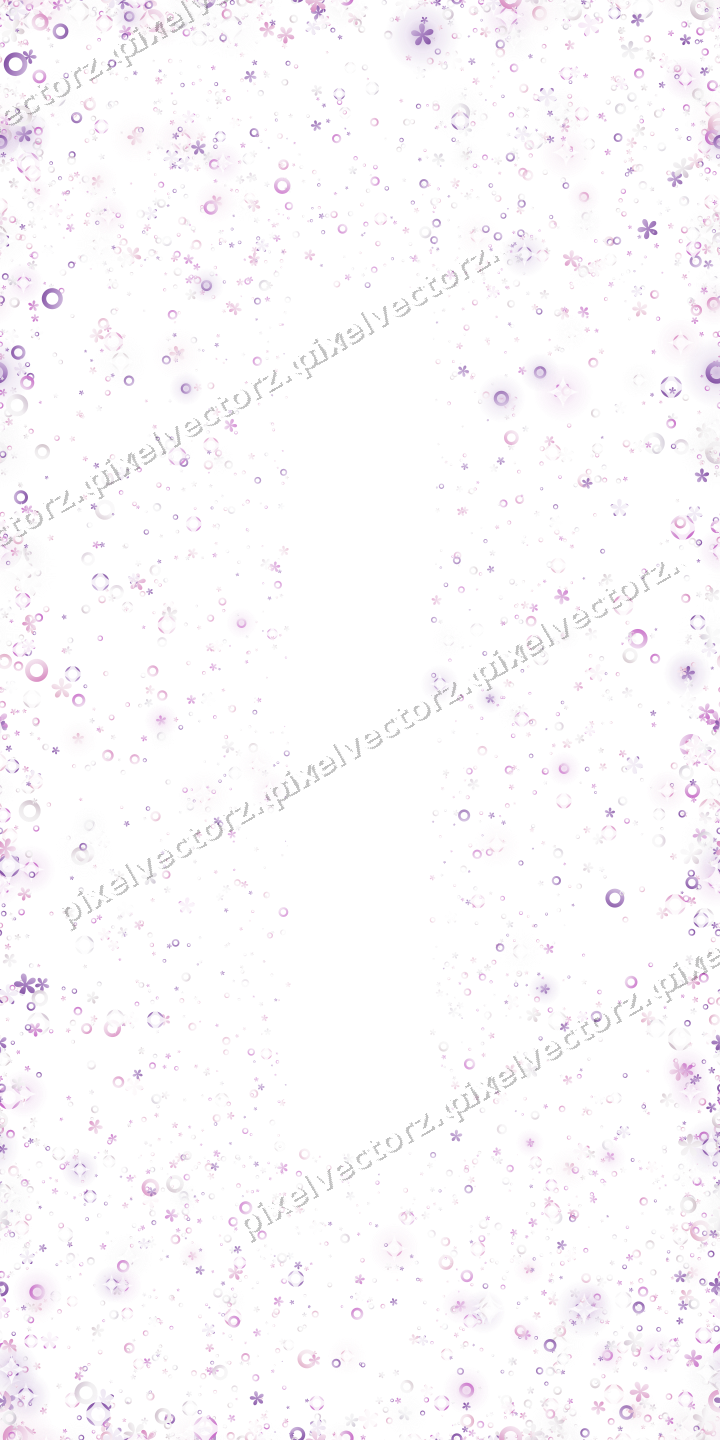 Nahtlose Glitzervignette aus Blüten und Ringen auf transparentem Grund