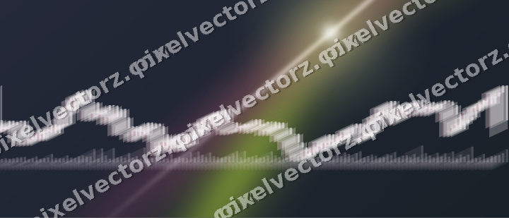 Leuchtender Neon Diagramm Hintergrund in Limette und Bernstein