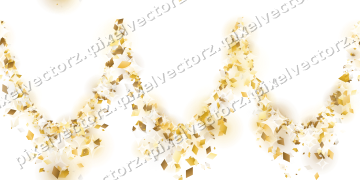 Nahtlose Glitzergirlande aus Rauten auf transparentem Grund