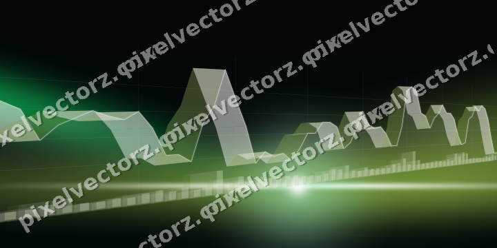 Leuchtender Neon Diagramm Hintergrund in Grün und Limette
